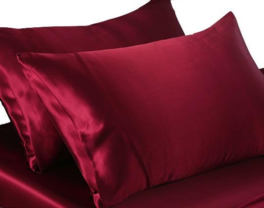 Satin Silk Pillow Covers for Hair and Skin, Pack of 2 Satin Pillow Cover 3 Satin Scrunchies