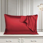Satin Silk Pillow Covers for Hair and Skin, Pack of 2 Satin Pillow Cover 3 Satin Scrunchies