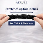 Luxury Satin Hair Scrunchies for Women & Girls – Soft, Smooth, Elastic Hair Ties  (Pack of 14)