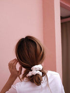 Atrube's Premium Satin Silk Scrunchies For Women And Girls Set Of 5