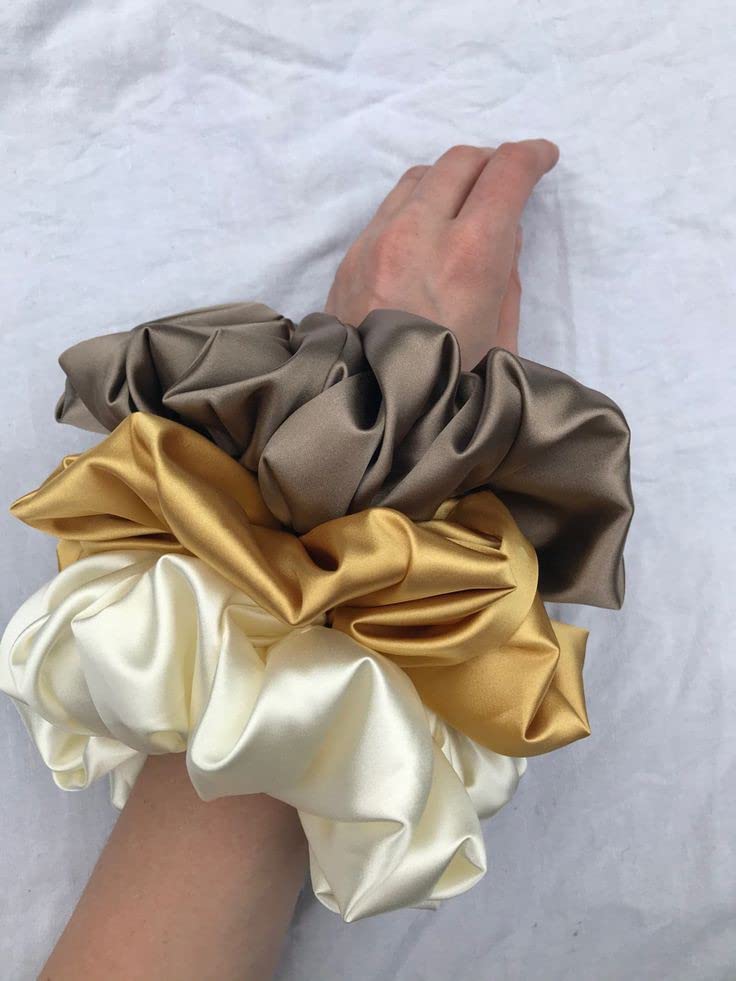 Atrube's Luxury EXTRA OVERSIZED Silk Satin Scrunchies