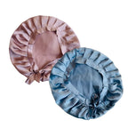 Atrube's Satin bonnet for curly hair| Silk bonnet for hair| Satin Hair Cap for Sleeping| Adjustable Hair Bonnet For Sleeping with adjustable combo of 2