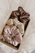 Atrube's Satin Silk Scrunchies for Women or Girls, Hair Ties, Ponytail Holder, Women Hair Accessories,Ponytail holders for girls Fluffy Scrunchy Best Gift for Girls, women,sisters