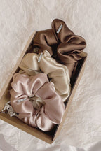 Atrube's Satin Silk Scrunchies for Women or Girls, Hair Ties, Ponytail Holder, Women Hair Accessories,Ponytail holders for girls Fluffy Scrunchy Best Gift for Girls, women,sisters