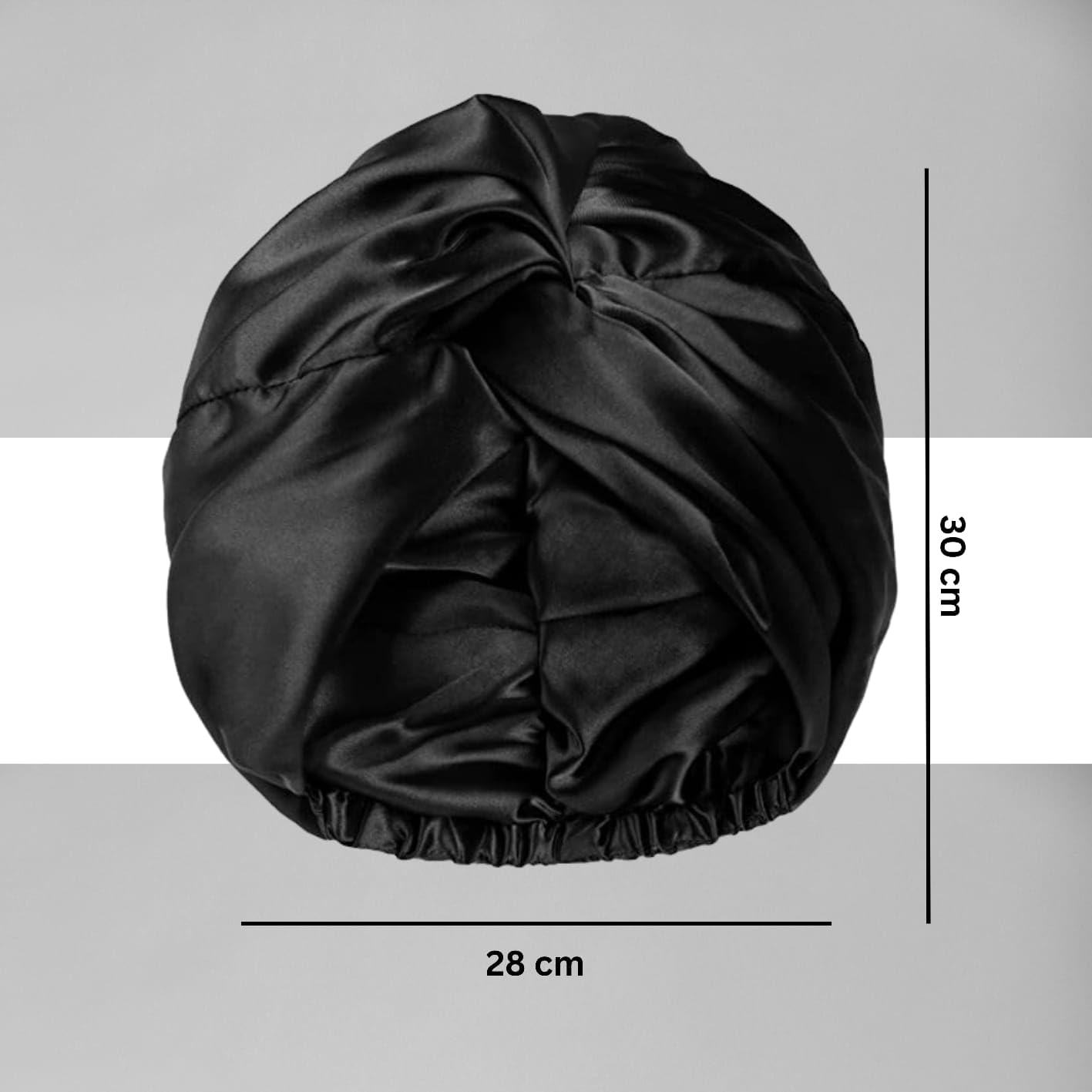 Silk Satin Hair Bonnet Reversible Sleep Cap with Adjustable tie Band for Sleeping Hair Cover for Women with Scrunchies Head Circumference: 21"~23"