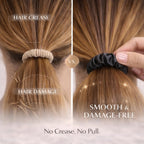 Premium Skinny Scrunchies for Women, Satin Hair Ties, No-Damage, Soft Elastic Strong Hold, 6 Pack (Ultimate Neutrals)