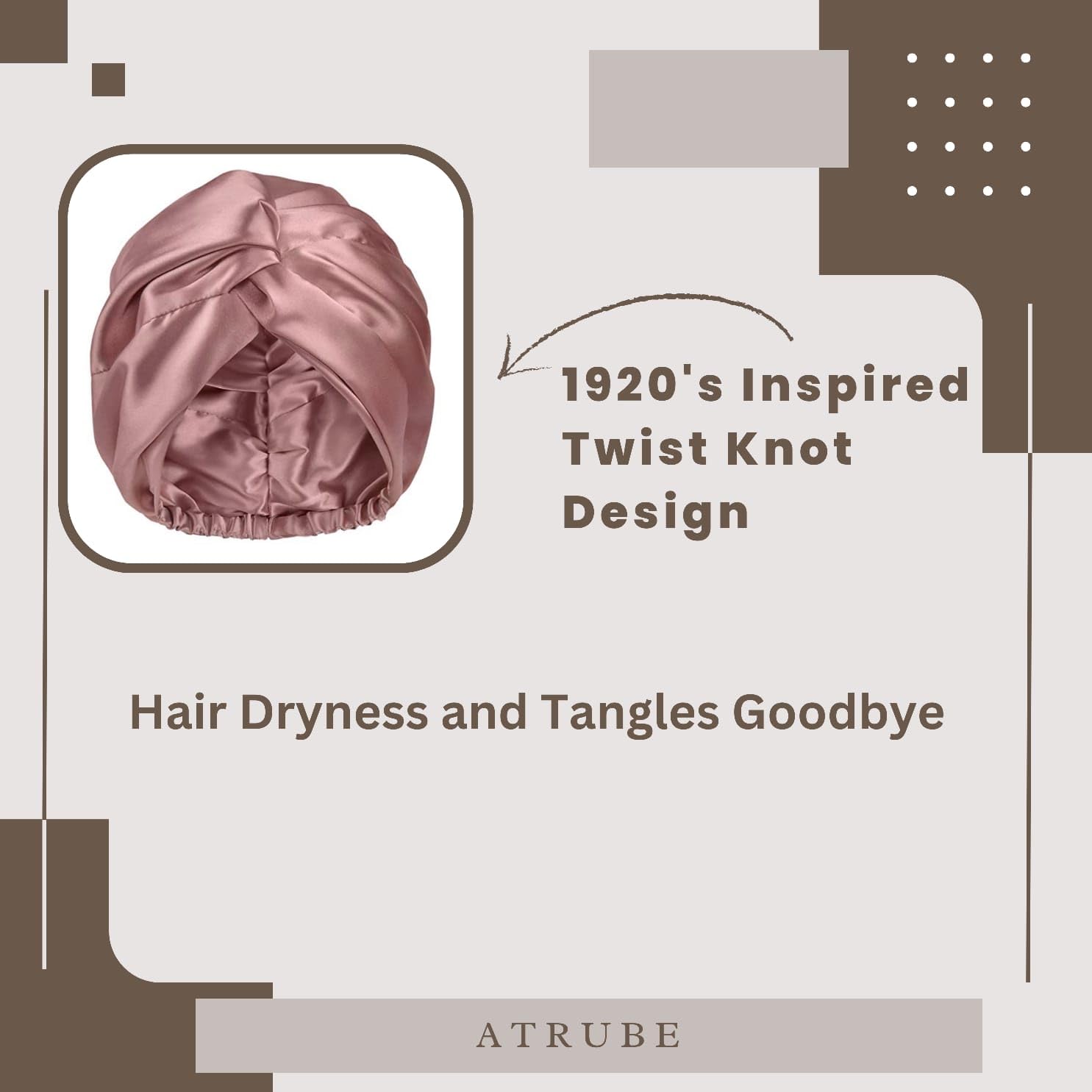 Silk Satin Bonnet Reversible Sleep Cap Adjustable tie Band Turban