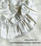 Adjustable Pure Satin Hair Bonnet Protective Night Hairstyles Satin Curly Hair
