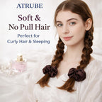 Luxury Satin Hair Scrunchies for Women & Girls – Soft, Smooth, Elastic Hair Ties  (Pack of 14)