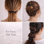 Premium Skinny Scrunchies for Women, Satin Hair Ties, No-Damage, Soft Elastic Strong Hold, 6 Pack (Ultimate Neutrals)