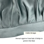 Adjustable Pure Satin Hair Bonnet Cap for Women