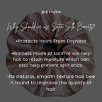 Adjustable Pure Satin Hair Bonnet Protective Night Hairstyles Satin Curly Hair